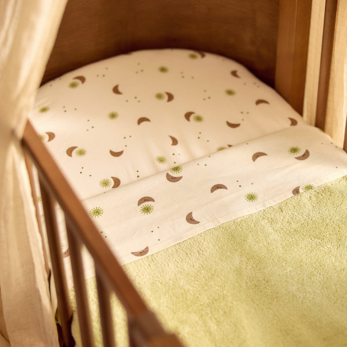 Jollein - Fitted Sheet Jersey 70/75x140/150cm - Over the Moon