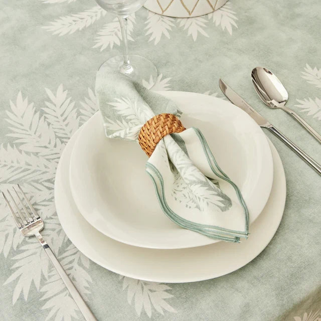 Karaca Home Juno Ensemble de 2 Serviettes 40x40 cm Menthe