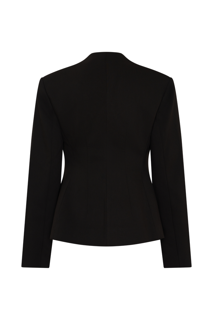 Katherine Suiting Structured Blazer - Black
