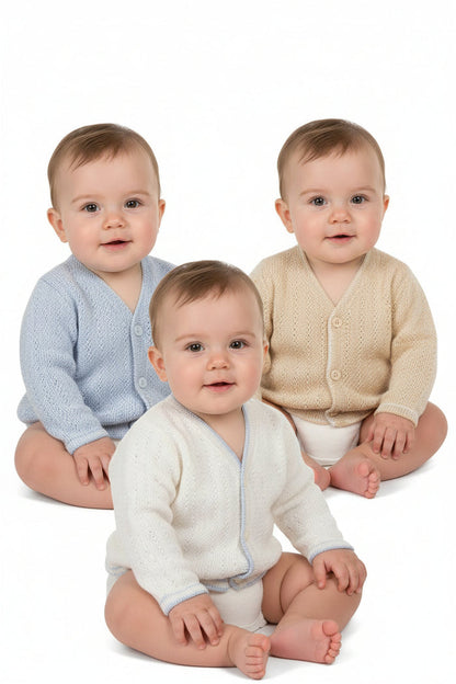 Knitted Baby Boys Cardigan - (PK6) (9-24m) BW-10-1005_24