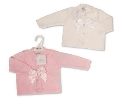 Knitted Baby Girls Cardigan with Bow (PK6) (9-24m) BW-10-1015_24