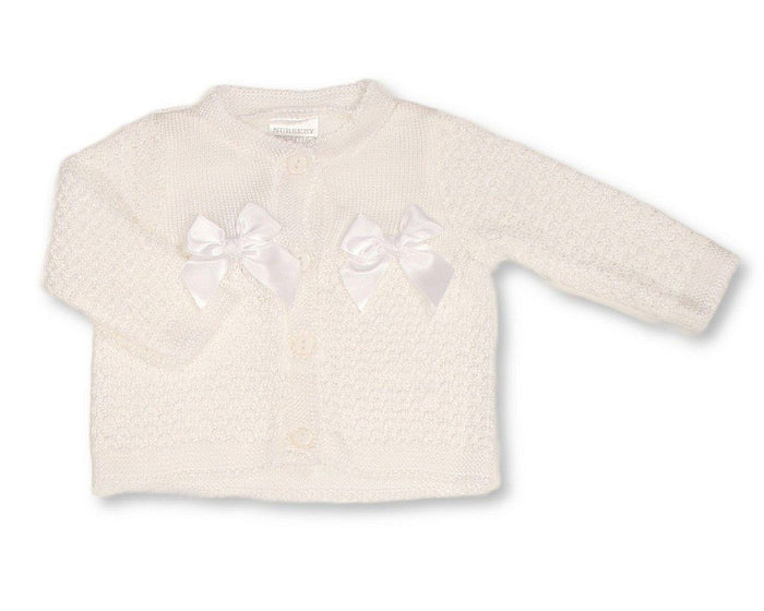 Knitted Baby Girls Cardigan with Bows - (PK6) (9-24m) BW-10-1010_24