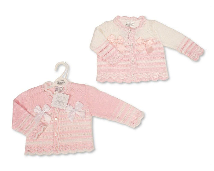 Knitted Baby Girls Cardigan with Bows - (PK6) (NB-9m) BW-10-1011_09