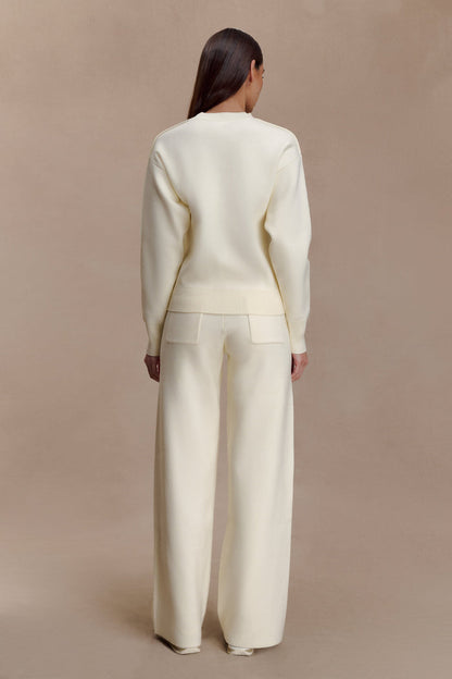 Lauren Knit Trouser - Ivory