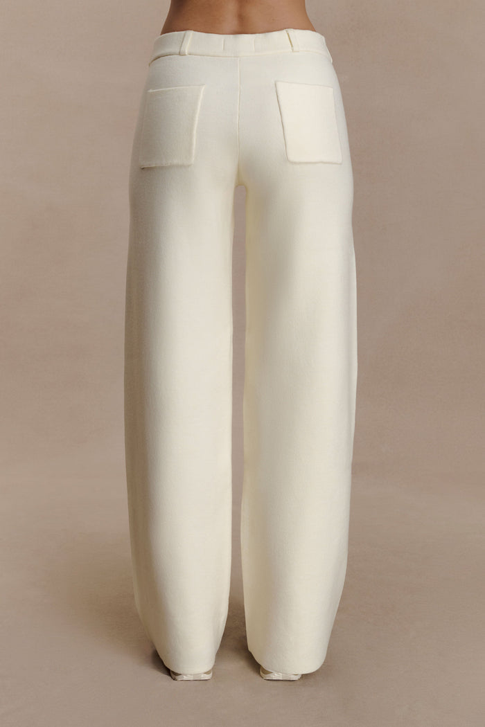 Lauren Knit Trouser - Ivory
