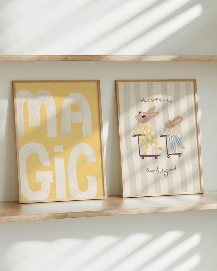 Lion & The Pear - Hand-Illustrated Print - Everlasting Love Big Sister - Mabel & Fox
