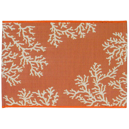 Liora Manne Esencia Coral Edge Indoor Outdoor Mat Sunset