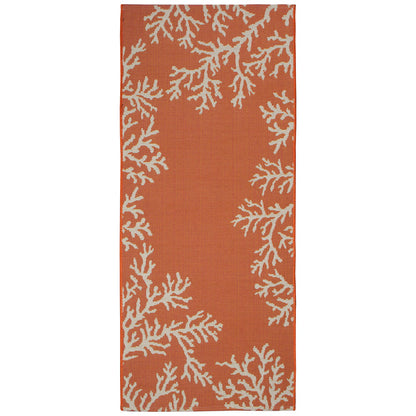 Liora Manne Esencia Coral Edge Indoor Outdoor Mat Sunset