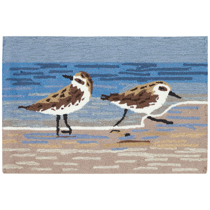 Liora Manne Frontporch Sandpipers Indoor Outdoor Rug Lake