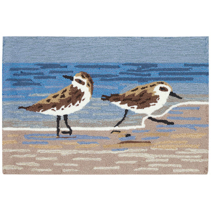 Liora Manne Frontporch Sandpipers Indoor Outdoor Rug Lake
