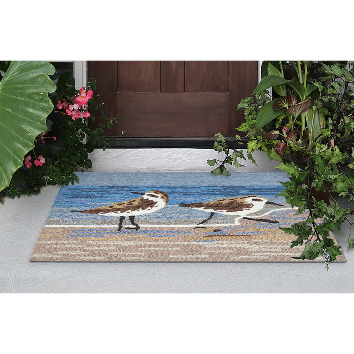 Liora Manne Frontporch Sandpipers Indoor Outdoor Rug Lake