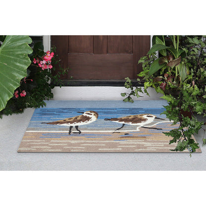 Liora Manne Frontporch Sandpipers Indoor Outdoor Rug Lake