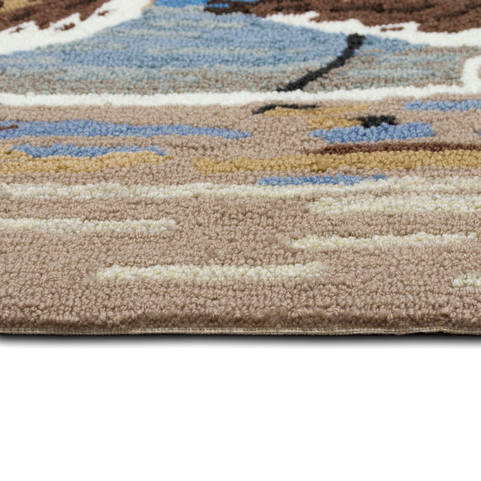 Liora Manne Frontporch Sandpipers Indoor Outdoor Rug Lake
