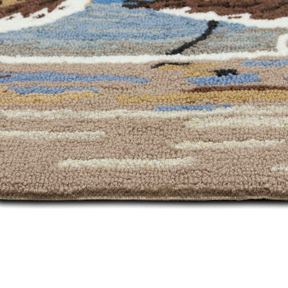 Liora Manne Frontporch Sandpipers Indoor Outdoor Rug Lake