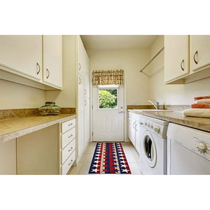 Liora Manne Frontporch Stars & Stripes Indoor Outdoor Area Rug Americana