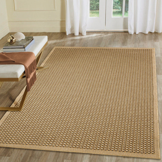 Liora Manne Monterey Basket Indoor Outdoor Area Rug Black