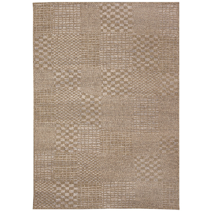 Liora Manne Orly Patchwork Indoor Outdoor Area Rug Natural