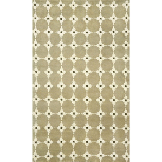 Liora Manne Palermo Squares Indoor Rug Neutral 3'6" x 5'6"