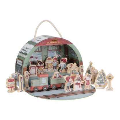 Little Dutch – Wooden Advent Calendar – Christmas Train Track