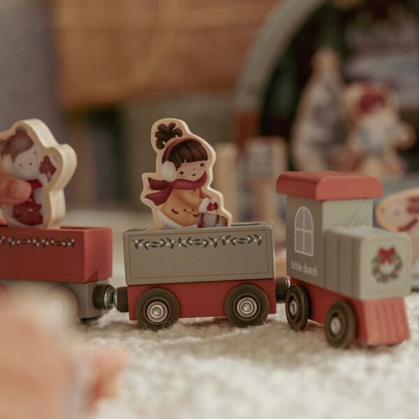 Little Dutch – Wooden Advent Calendar – Christmas Train Track