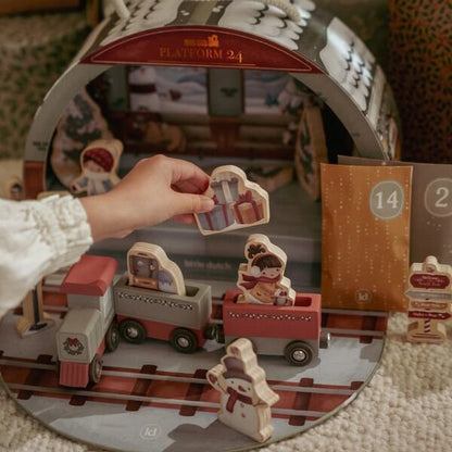 Little Dutch – Wooden Advent Calendar – Christmas Train Track