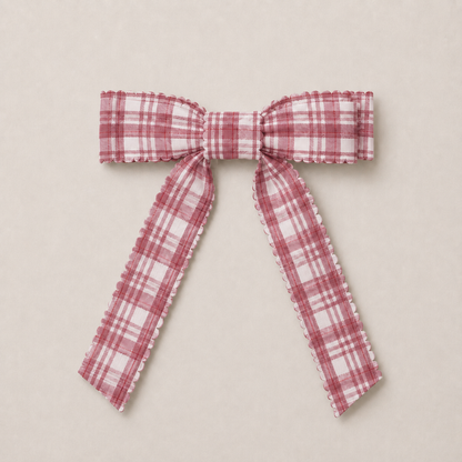 Mabel & Fox - Hair Bow Clips - Bloom Bright Plaid (3pcs)
