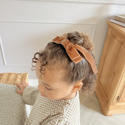 Mabel & Fox - Hair Bow Clips - Brown (2 Pack) - Mabel & Fox