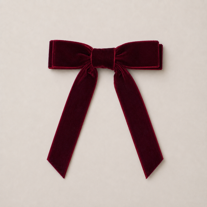Mabel & Fox - Hair Bow Clips - Cosy Velvet (3pcs)