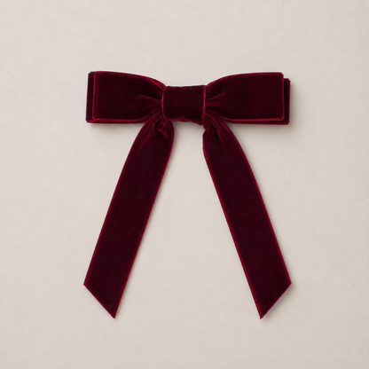 Mabel & Fox - Hair Bow Clips - Cosy Velvet (3pcs)