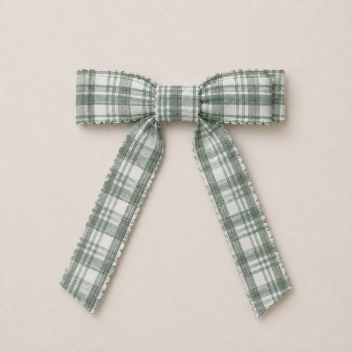 Mabel & Fox - Hair Bow Clips - Festive Plaid (2pcs)
