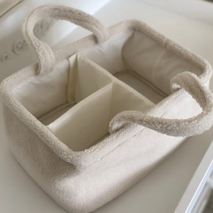 Mabel & Fox - Teddy Nappy Caddy - Milk - Mabel & Fox