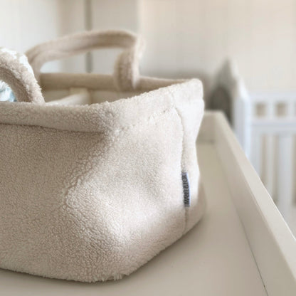 Mabel & Fox - Teddy Nappy Caddy - Milk - Mabel & Fox