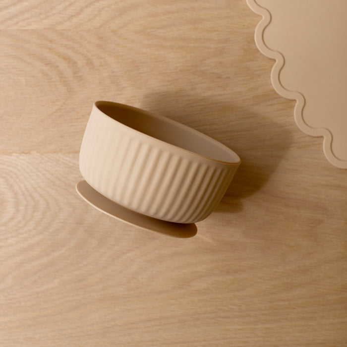 Mabel & Fox - Silicone Bowl - Beige - Mabel & Fox