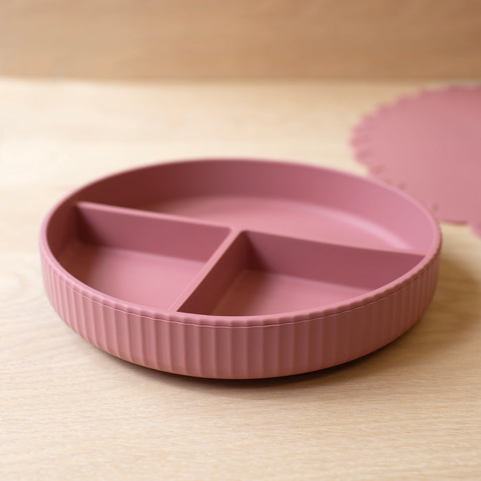 Mabel & Fox - Silicone Plate - Pink - Mabel & Fox