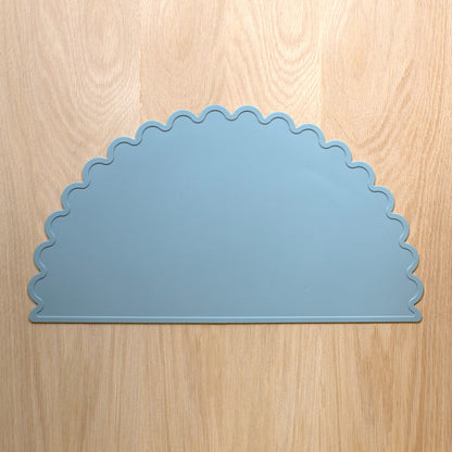 Mabel & Fox - Silicone Scalloped Placemat - Blue - Mabel & Fox
