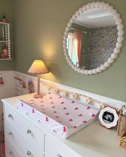 Mabel & Fox - Wedge Baby Changing Mat - Bow Cute - Mabel & Fox