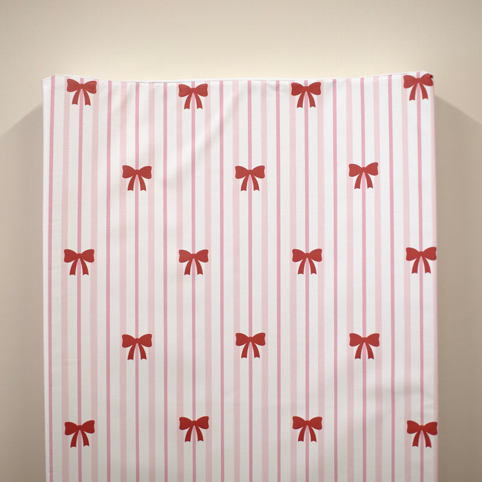 Mabel & Fox - Wedge Baby Changing Mat - Bow Cute - Mabel & Fox