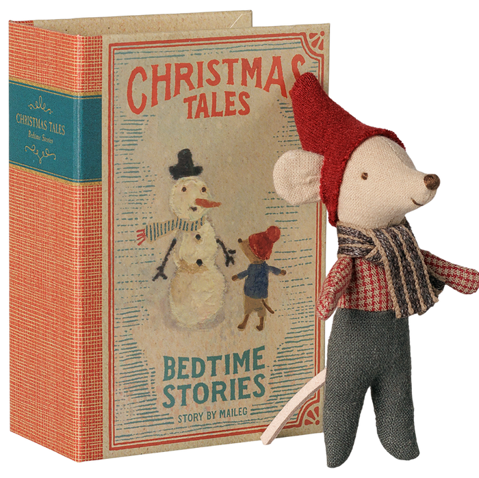 Maileg - Christmas Mouse, Baby in Book
