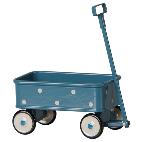 Maileg - Wagon, Mouse - Blue