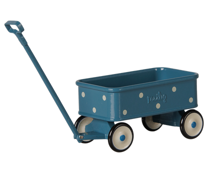 Maileg - Wagon, Mouse - Blue