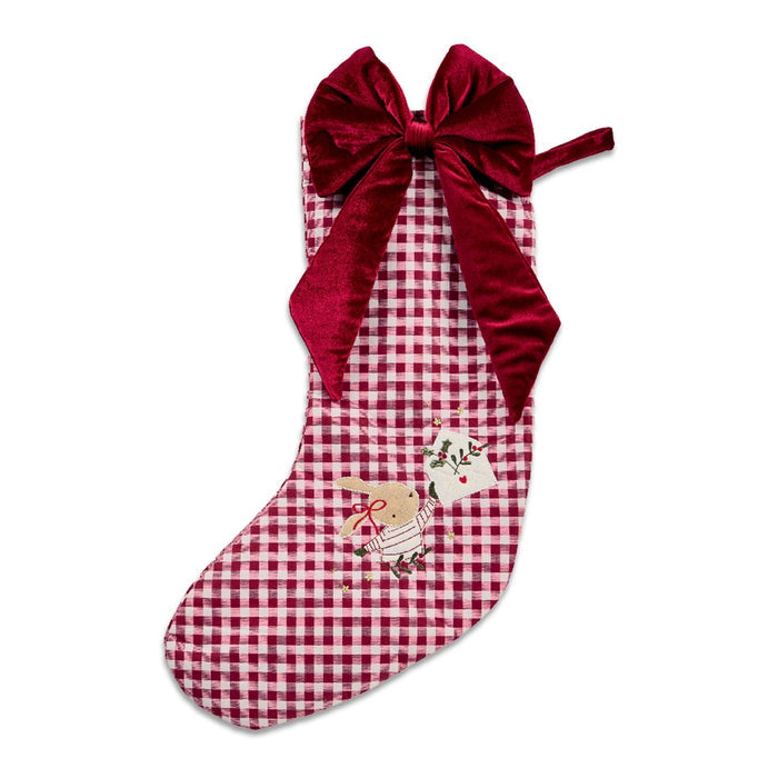 Mamas & Papas - Large Christmas Stocking - Gingham 2026