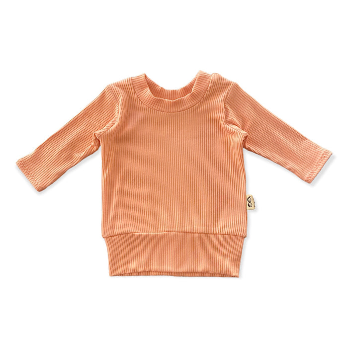 Melon Ribbed Lounge Top