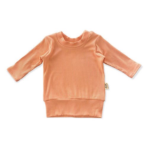 Melon Ribbed Lounge Top