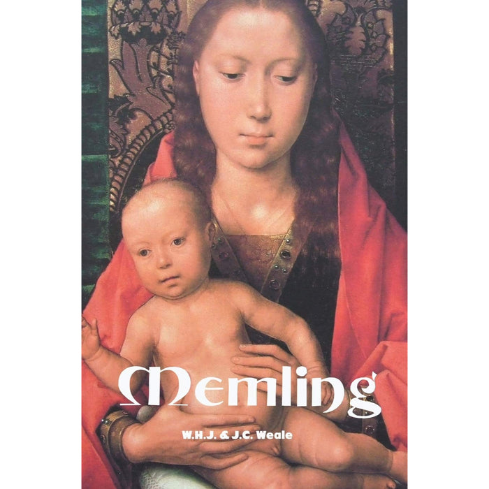 Cover of the book 'Memling (Painters Series)' showing an illustration of a painting with a mother embracing her child, with the name 'H. J.