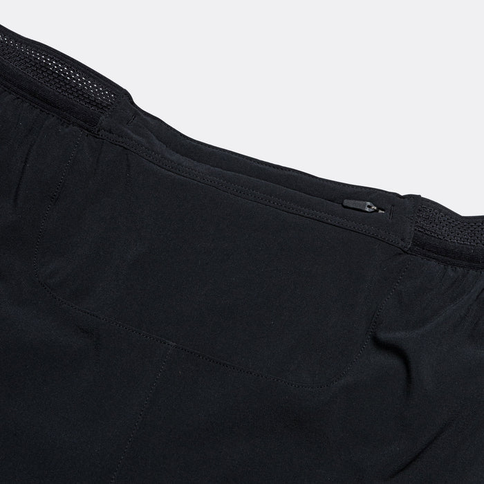 Mens Dri-FIT ADV AeroSwift Mid Rise 2" Short - Black/White