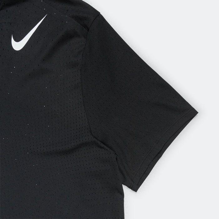 Mens Dri-FIT ADV Short-Sleeve Running Top - Black/Summit White