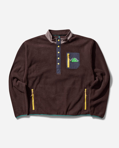 Brain Dead Brain Dead Equip Fleece Pullover Jacket Brown Coats and Jackets Jackets BDS25T340043 BRN