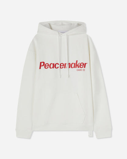 OAMC Peacemaker Peacemaker Flower Loose Fit Hoodie Snow White Sweatshirts Hoodies PCM1OH01GFT001002 WHT