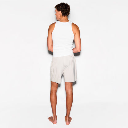 Mens Sunday Short Grey in grey, mens grey lounge short - Slouch Potato Sunday Collection