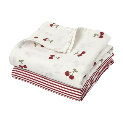 Meyco – Muslin Cloths 120x120cm (2 Pack) – Girly Garden Multicolor